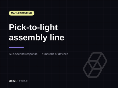 Manufacturing Assembly Pick-to-Light - Data Consulting