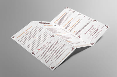 Création de carte - Restaurant Le Mucha - Diseño Gráfico