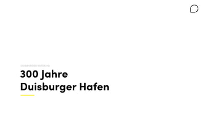 300 Jahre  Duisburger Hafen - Branding & Positioning