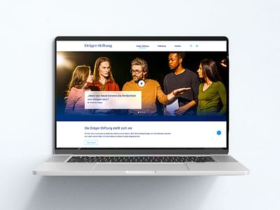 Neugestaltung der Website für die Dräger Stiftung - Webseitengestaltung