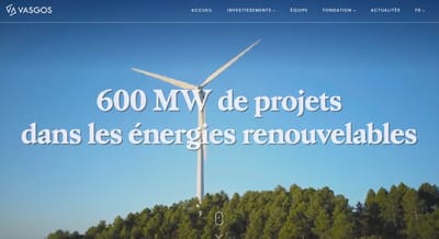 Création UX/UI du site vitrine de VASGOS - Création de site internet
