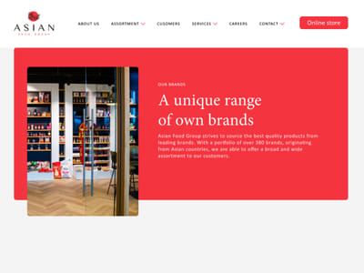 Aisian Food Group - Website Creatie