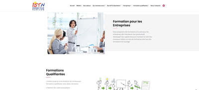 Exemple Siteweb : Client ISTN - Création de site internet