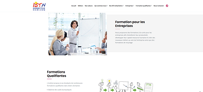 Exemple Siteweb : Client ISTN - Website Creation