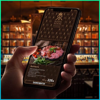 Interactive web menu - E-commerce