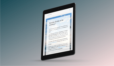 Site ecommerce: soutient psychologique - E-commerce