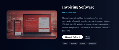 SwissInvoicePro – Logiciel de facturation suisse - Web Application