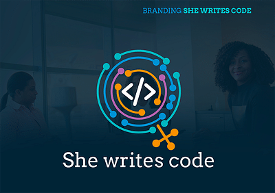 Développement de  "she writes code" - Image de marque & branding