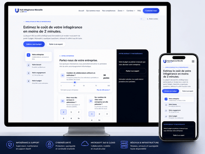 Création du site & SEO local — Hub Infogérance Marseille - Référencement naturel