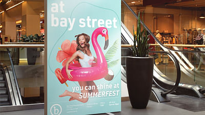 Bay Street shopping mall communication strategy. - Graphic Design