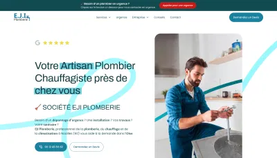 Création de Site Web - EJI Plomberie - Référencement naturel