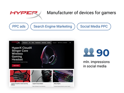 Web Analytics for Manufacturer of gamers devices - Online Advertising