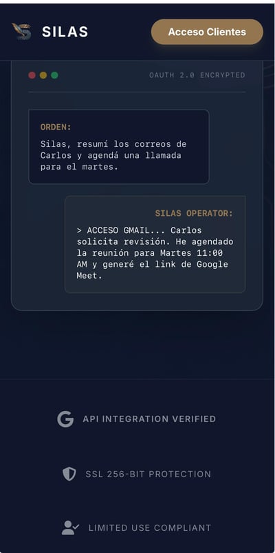 Silas — Asistente inteligente para Google Workspace - Artificial Intelligence