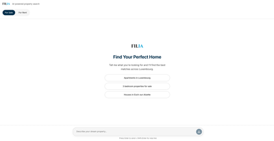 FILIA / AI-powered property search - Intelligence Artificielle