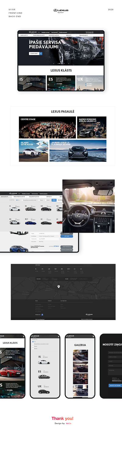Lexus website development - Ergonomie (UX / UI)