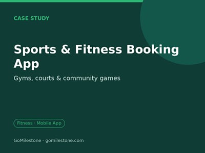 All-in-One Sports & Fitness Booking App - Application mobile