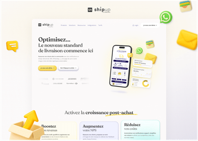 Shipup • New Website - Création de site internet