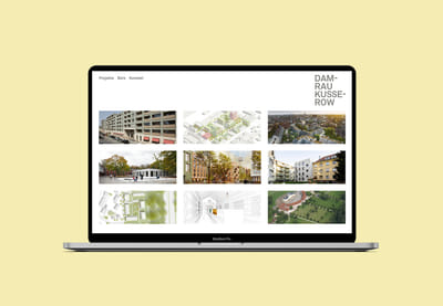 Website Relaunch für Damrau Kusserow Architekten - Website Creatie