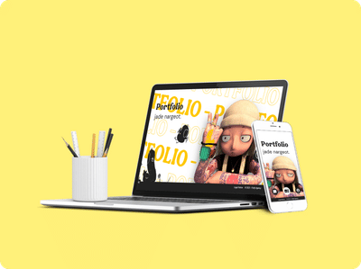 Portfolio d'une artiste 3D - Création de site internet