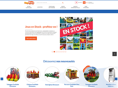 E-shop de jeux gonflables - E-commerce
