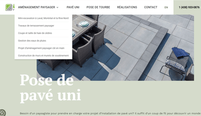 Stratégie SEO et refonte web pour Paysagement Duguay - SEO