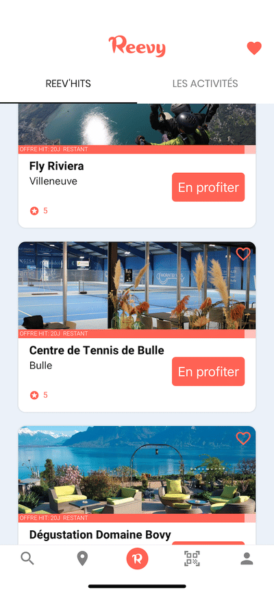 Création d'une application mobile pour Reevy - Application mobile
