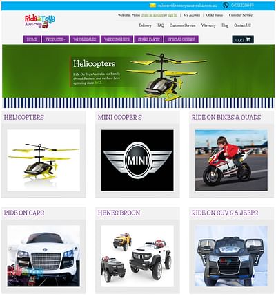 Ride On Toys Australia - Software Entwicklung