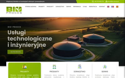 BioProces - industrial services website - Website Creatie