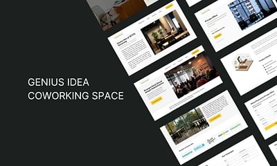 Genius Idea Coworking Space Website - Website Creation