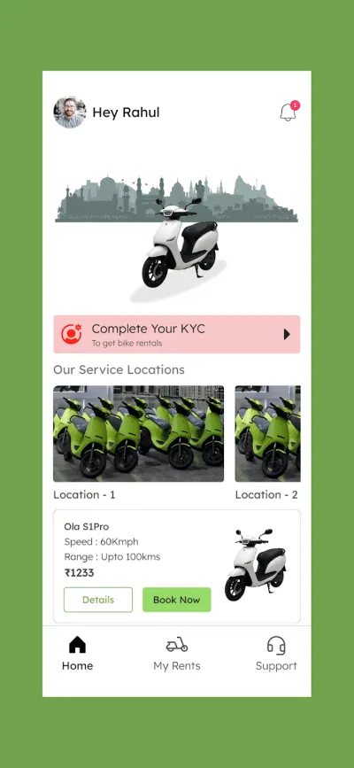 Ridev App - Mobile App