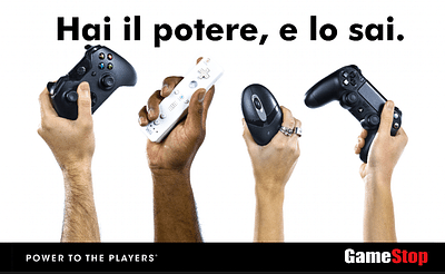 Marketing GameStop Italia - Publicité
