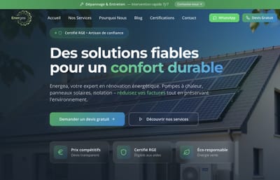 Énergea - Website Creation