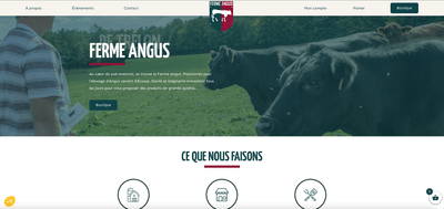 Refonte du site e-commerce d'une ferme - Website Creation