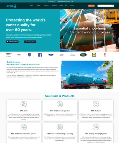 SPEL Products – WordPress Website Redesign for a UK B2B Manufacturer - Website Creatie
