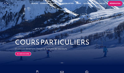 Création d'un site web pour une école de ski - Référencement naturel