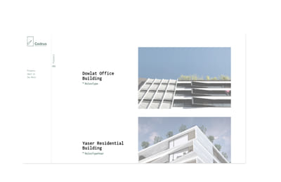 Cedrus Architects - Aplicación Web