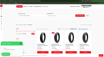 Comercio en línea con motor de búsqueda y comparación de parametros - Webseitengestaltung