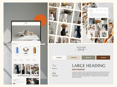 Atelier Marcello - Lancement de la marque - Création de site internet