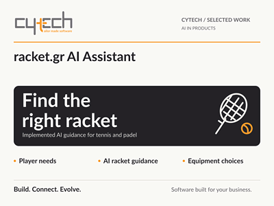 racket.gr - AI Racket-Selection Assistant - Intelligenza Artificiale