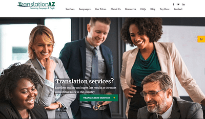 Webdesign, CRO, SEO-translation industry - Website Creatie