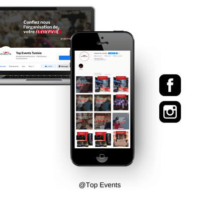 reseaux sociaux Top Event - Social Media