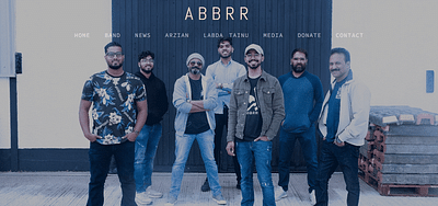 Abbrr Band - Création de site internet