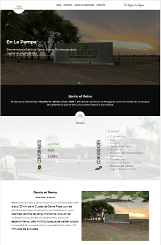 Diseño Web - Barrio el Reino - Création de site internet