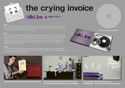 THE CRYING INVOICE - Publicité