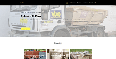 Web corporativa Polvero El vivo - Creación de Sitios Web