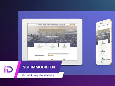 SGI Immobilien: Neuentwicklung der Website - Webseitengestaltung