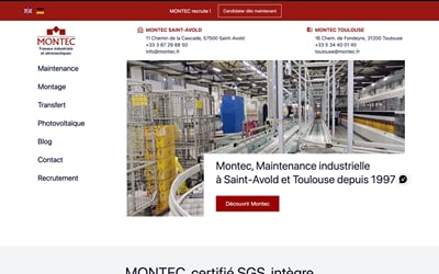 Montec - Création de site internet