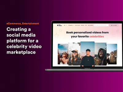 Web Design and Dev for Celebrity Video Marketplace - Ergonomie (UX/UI)