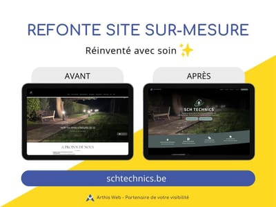 Site web pour indépendant sur mesure – SCH Technics - Création de site internet
