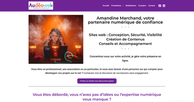 Conception et sécurisation du site Web d'Audéoweb - Création de site internet